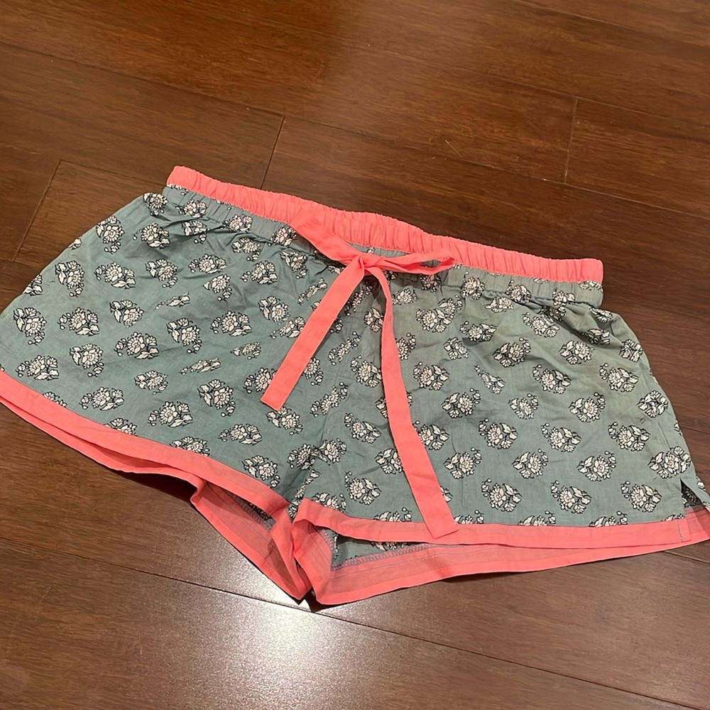 Sussan Pink Green Floral Sleep Shorts
